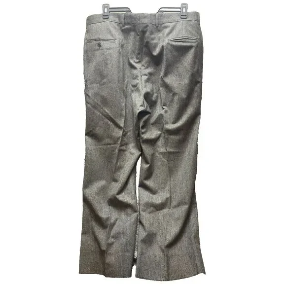 VTG Curlee 2 Piece Suit Mens 46 Gray Virgin Wool Sport Coat Blazer Dress Pants‎